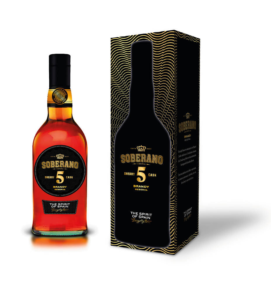 Soberano Brandy Reserva 5 Sherry Cask  Gonzales Byass Jerez