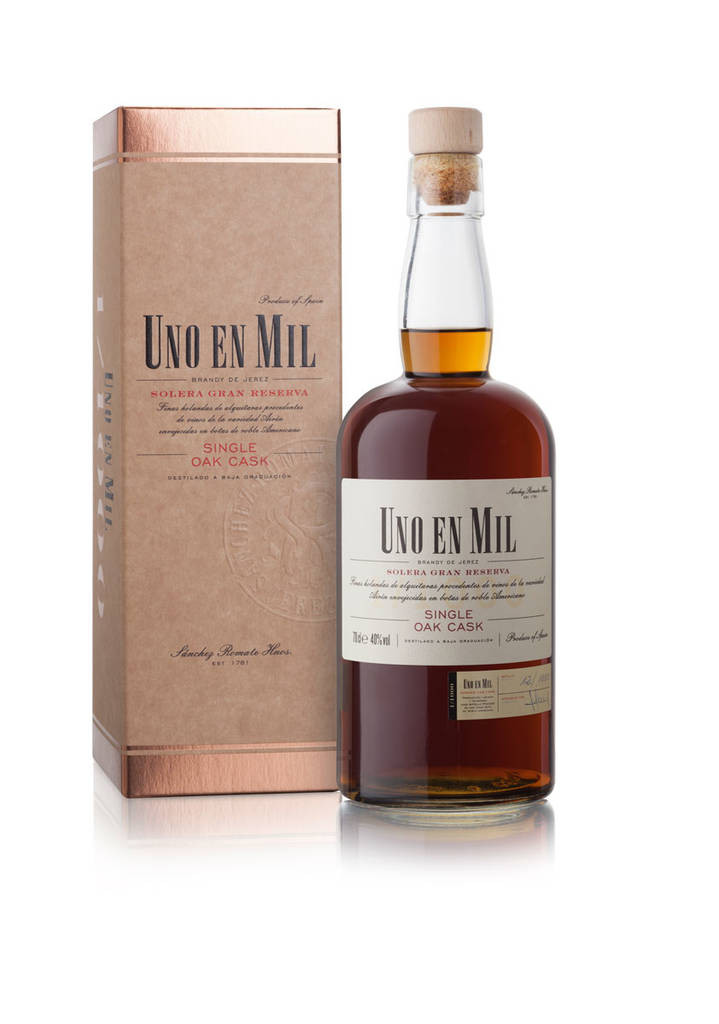 Brandy Uno En Mil  Sanchez Romate Jerez