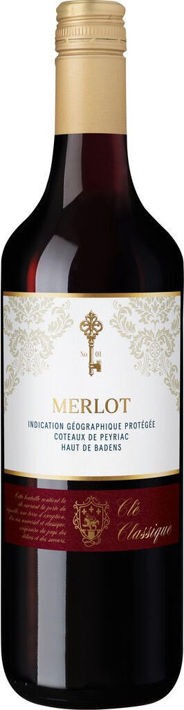 Clé Classique Merlot Coteaux de Peyriac IGP 2023 Château La Grave Languedoc Roussillon