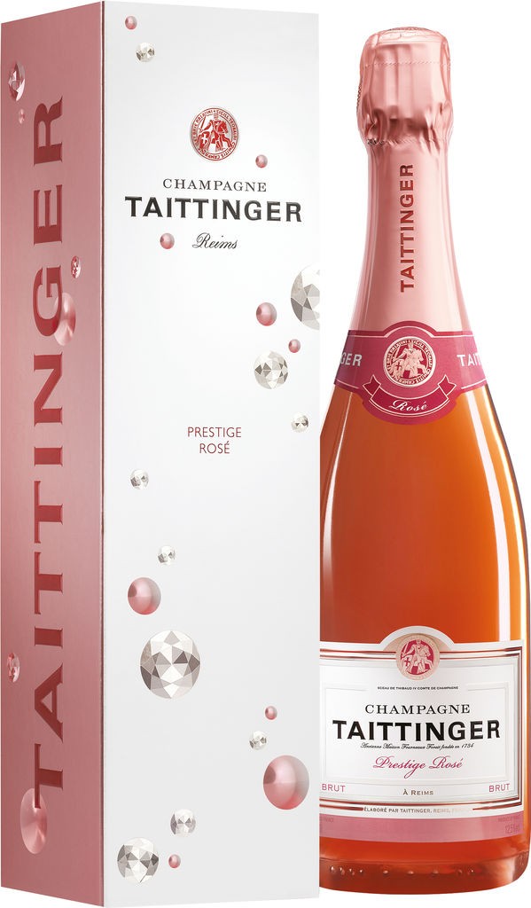 Champagne Taittinger Brut Prestige Rosé in Diamond GP Champagne Taittinger Champagne