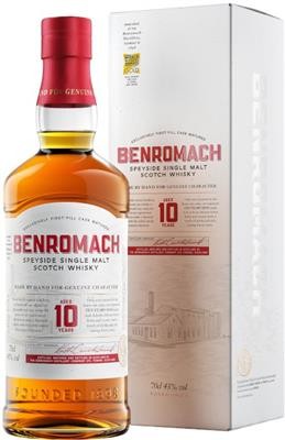 Benromach 10 years old 43%vol. Speyside Single Malt Scotch Whisky Benromach Distillery Speyside
