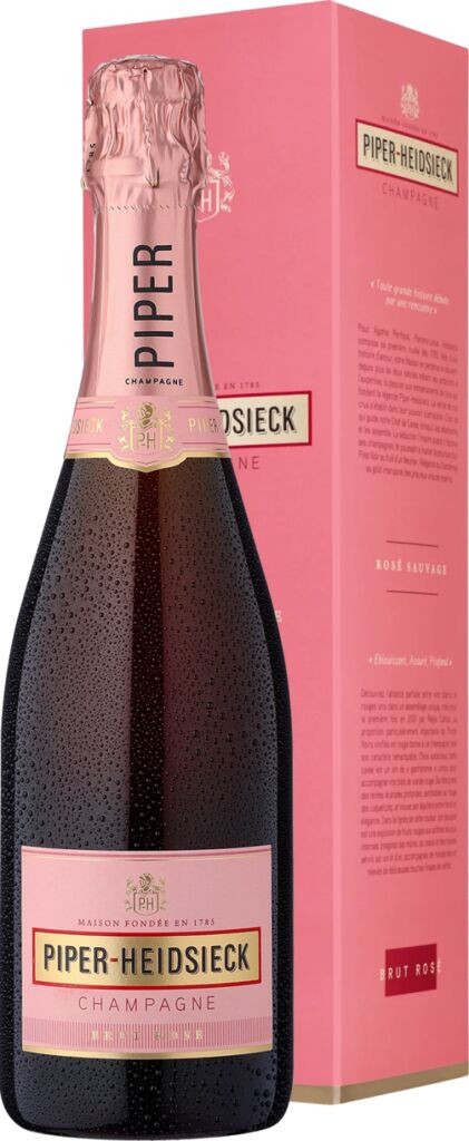 Piper-Heidsieck Champagner Brut Rosé in Geschenkverpackung  Compagnie Champenoise PH-CH. Piper Heidsieck Champagne