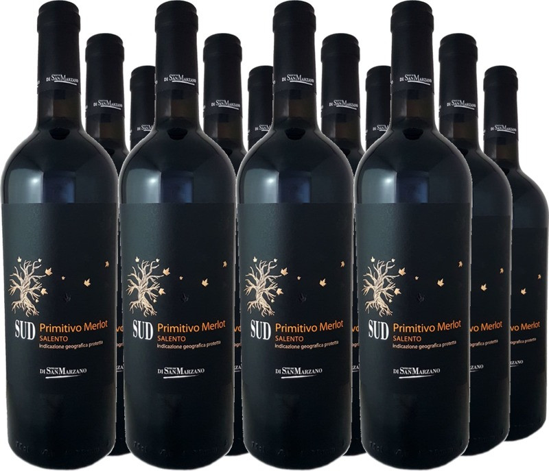 12er Vorteilspaket Primitivo Merlot SUD Salento IGT