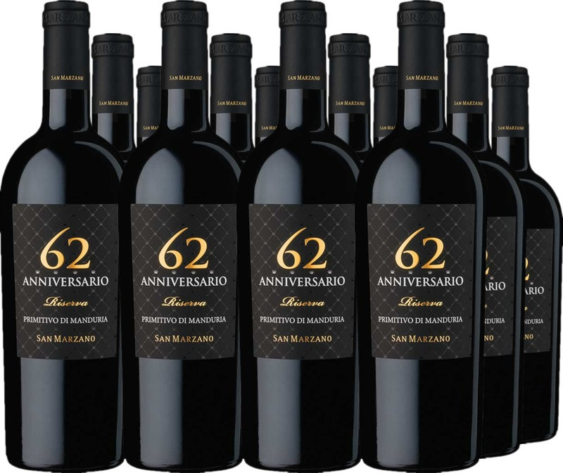 12er Vorteilspaket 62 Anniversario Primitivo di Manduria Riserva DOC