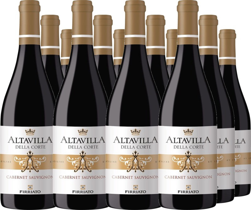 12er Vorteilspaket Altavilla della Corte Rosso Cabernet Sauvignon Sicilia IGT