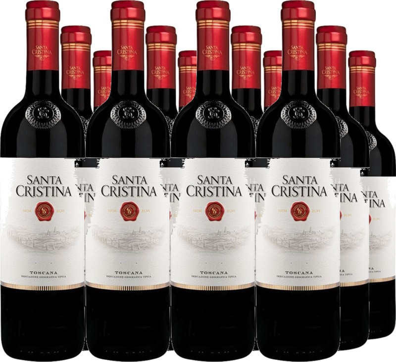 12er Vorteilspaket Santa Cristina Rosso Toscana IGT