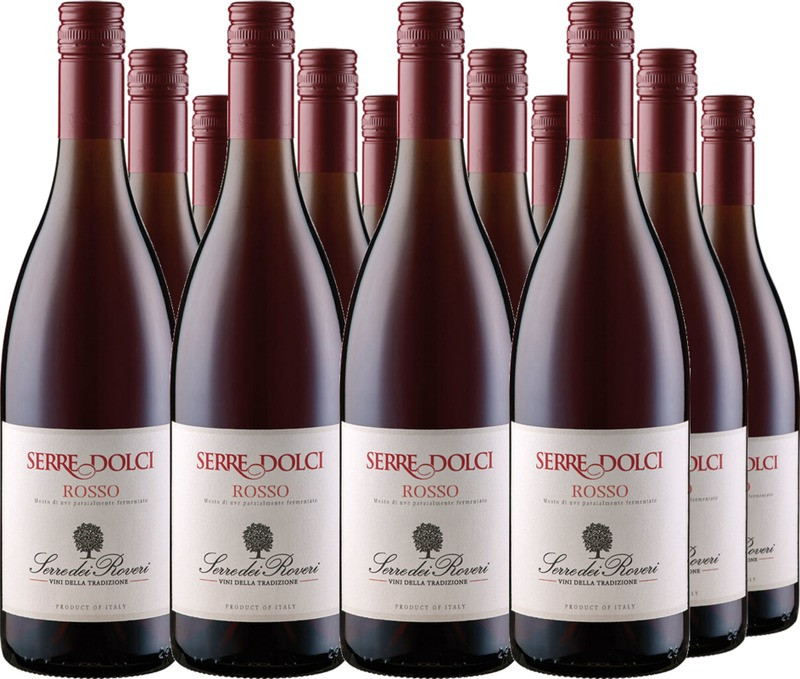 12er Vorteilspaket Rosso Serre Dolci lieblich
