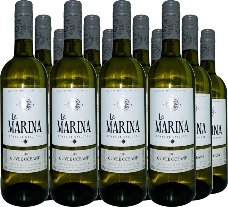 12er Vorteilspaket La Marina - Cuvèe Oceane VDP Côtes de Gascogne