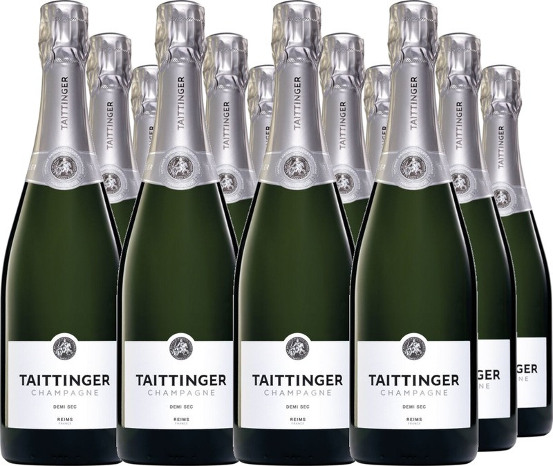 12er Vorteilspaket Champagne Taittinger Demi Sec