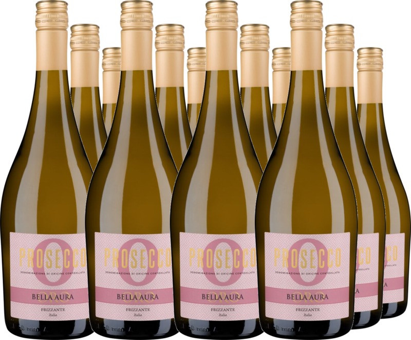 12er Vorteilspaket Prosecco Frizzante Treviso DOC Bella Aura Oro