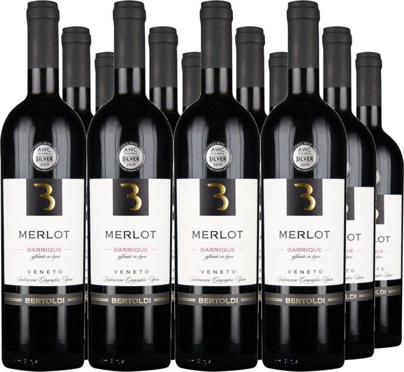 12er Vorteilspaket Merlot Barrique Veneto IGT Bertoldi