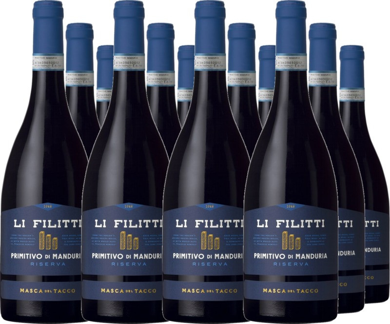 12er Vorteilspaket Li Filitti Primitivo di Manduria DOP Riserva