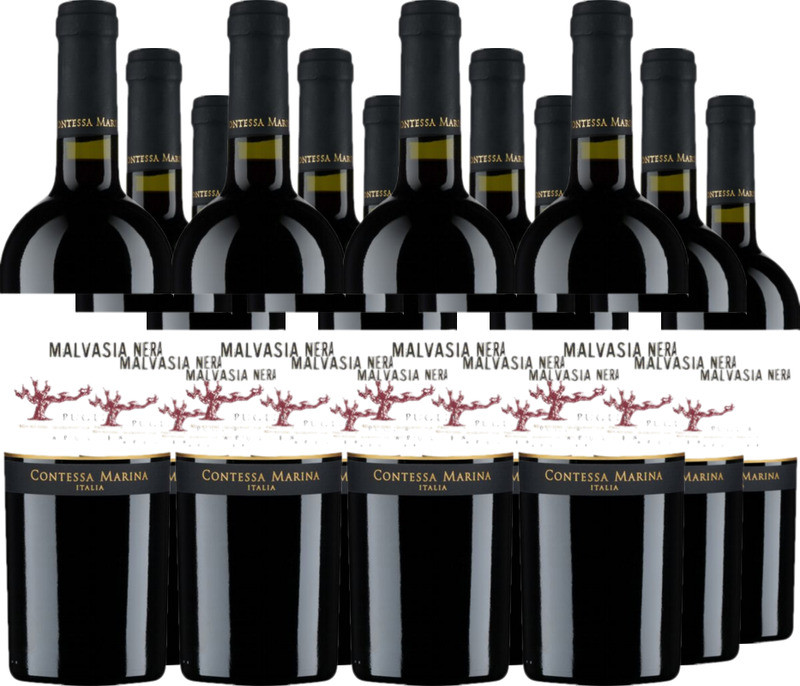 12er Vorteilspaket Malvasia Nera Puglia IGT Contessa Marina
