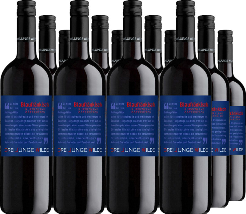12er Vorteilspaket Blaufränkisch Drei Junge Wilde Burgenland QUW