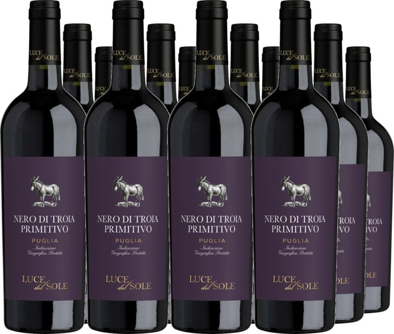 12er Vorteilspaket Nero di Troia Primitivo Puglia IGT Luce del Sole
