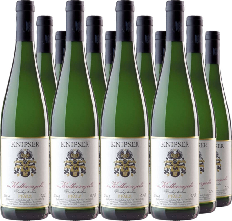 12er Vorteilspaket Riesling "Kalkmergel" Pfalz QbA trocken