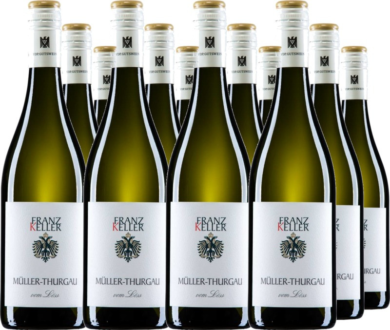 12er Vorteilspaket Müller-Thurgau "Vom Löss" - VDP. Gutswei Badischer Landwein trocken Weinhaus Schwarzer Adler - Fritz Keller