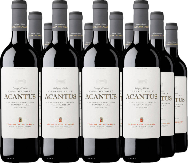 12er Vorteilspaket Acantus Roble Cabernet Sauvignon Tempranillo