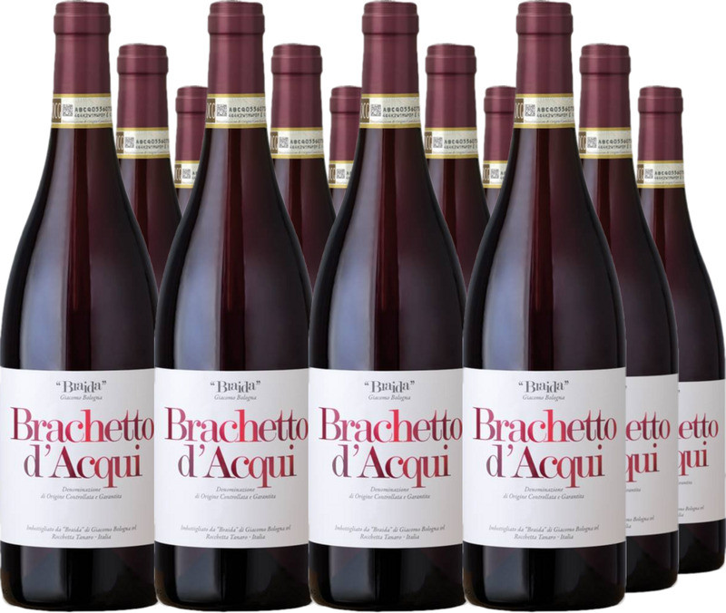 12er Vorteilspaket Brachetto d´Acqui DOCG Piemonte Azienda Agricola Braida di Giacomo Bolog