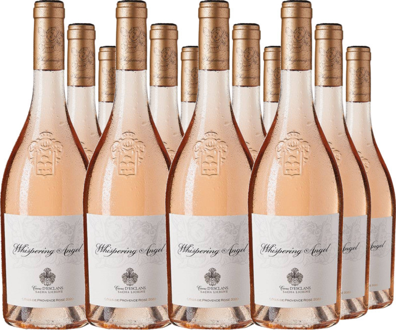 12er Vorteilspaket Whispering Angel Rosé Côtes de Provence AC Caves d´Esclans