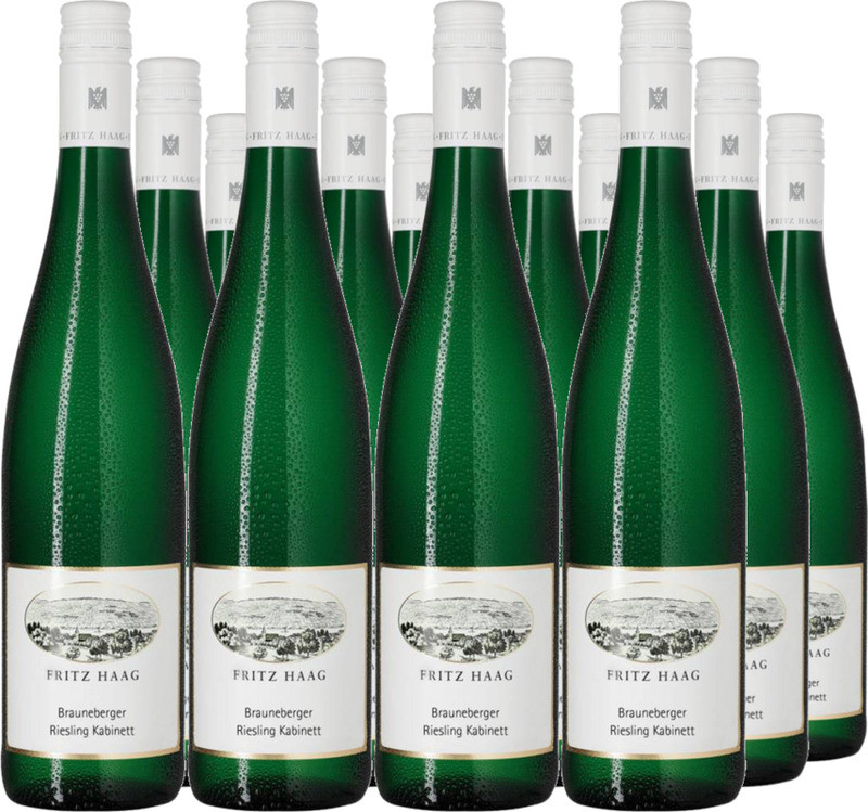 12er Vorteilspaket Brauneberger Juffer Riesling Mosel Kabinett mild  - Dusemonder Hof