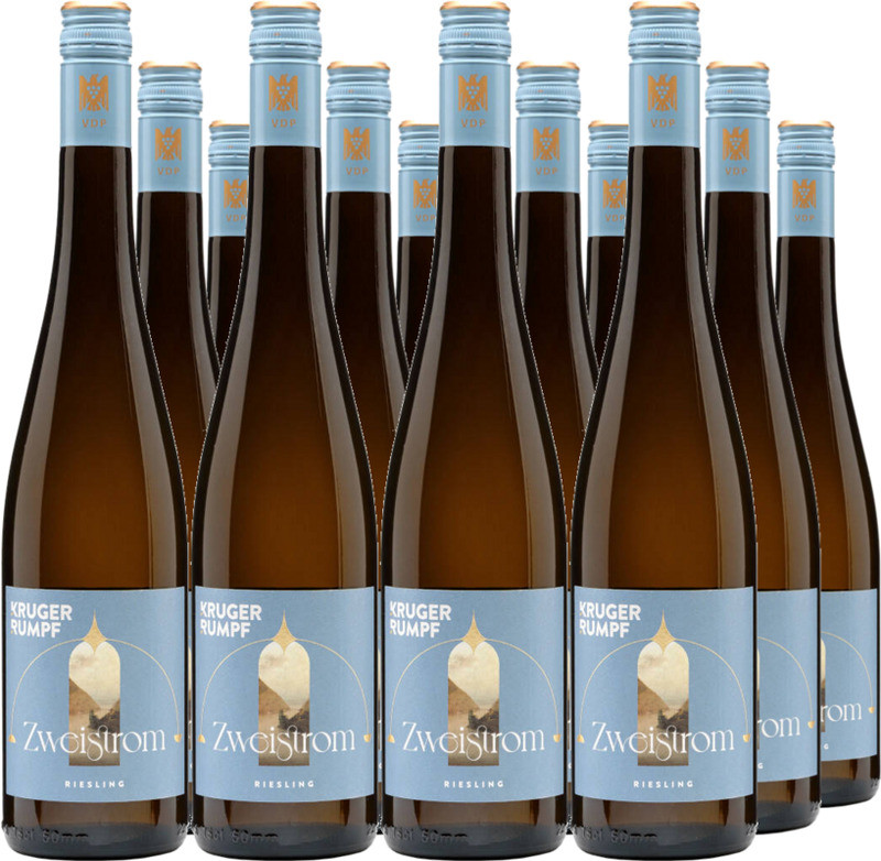12er Vorteilspaket Zweistrom Riesling trocken
