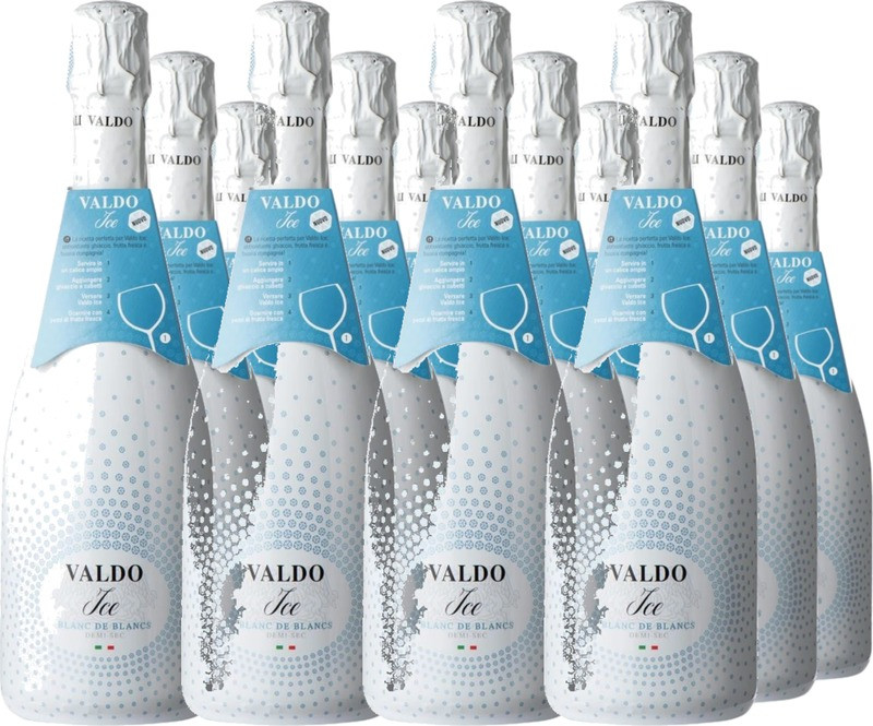 12er Vorteilspaket Valdo Ice Spumante Blanc de Blanc Demi-Sec