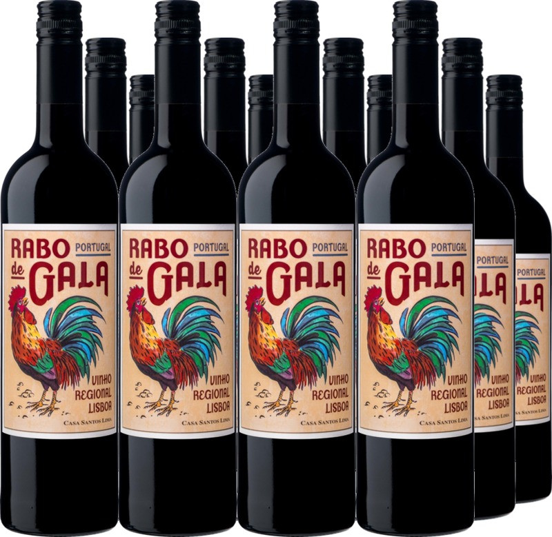 12er Vorteilspaket Rabo de Gala Tinto Vinho Regional Lisboa