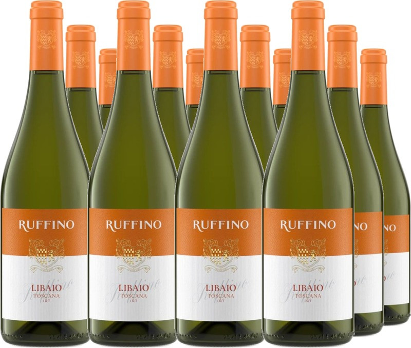 12er Vorteilspaket Ruffino Chardonnay Libaio Toscana IGT