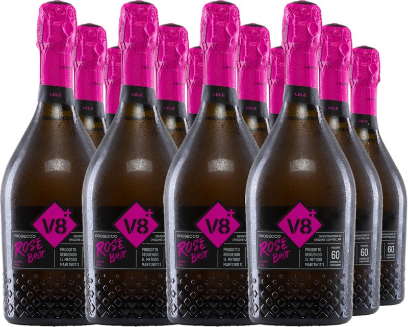 12er Vorteilspaket v8+ Lele Prosecco Rosé Millesimato Brut