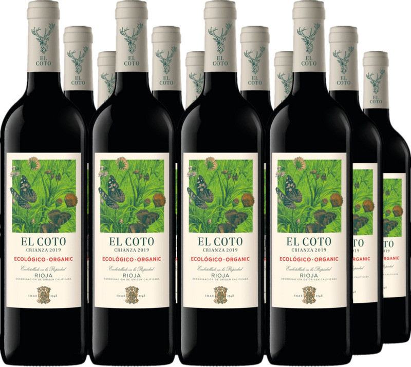 12er Vorteilspaket Rioja El Coto Crianza Organic DOCa