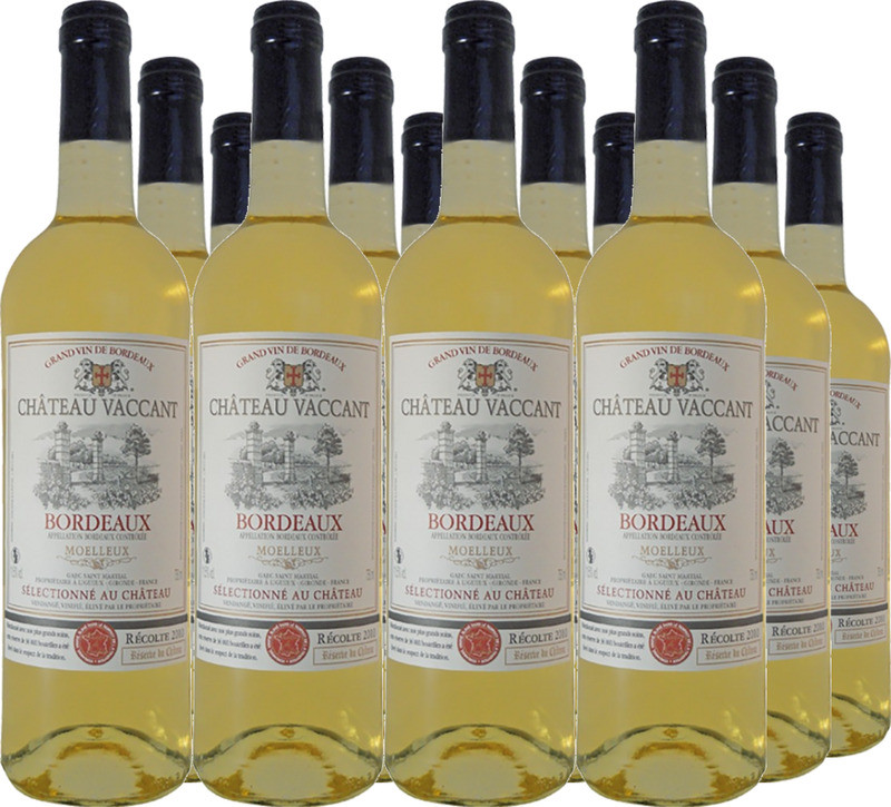12er Vorteilspaket Château Vaccant Bordeaux moelleux AOC