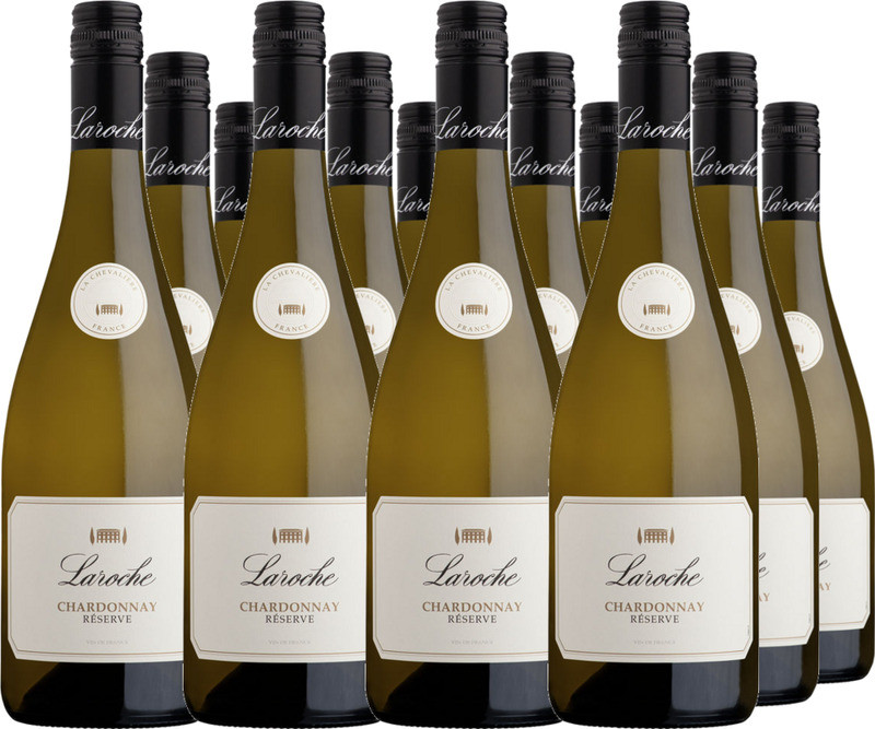 12er Vorteilspaket Laroche Mas la Chevalière Chardonnay Reserve