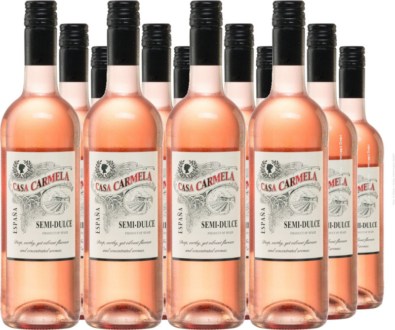 12er Vorteilspaket Casa Carmela Semi-Dulce Rosado