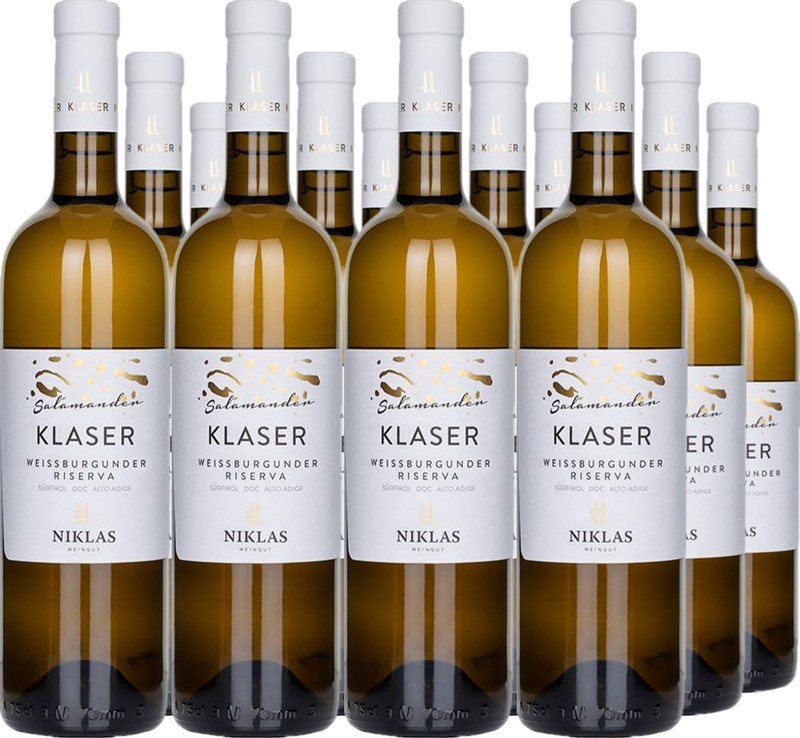 12er Vorteilspaket Weissburgunder Riserva DOC Klaser Salamander