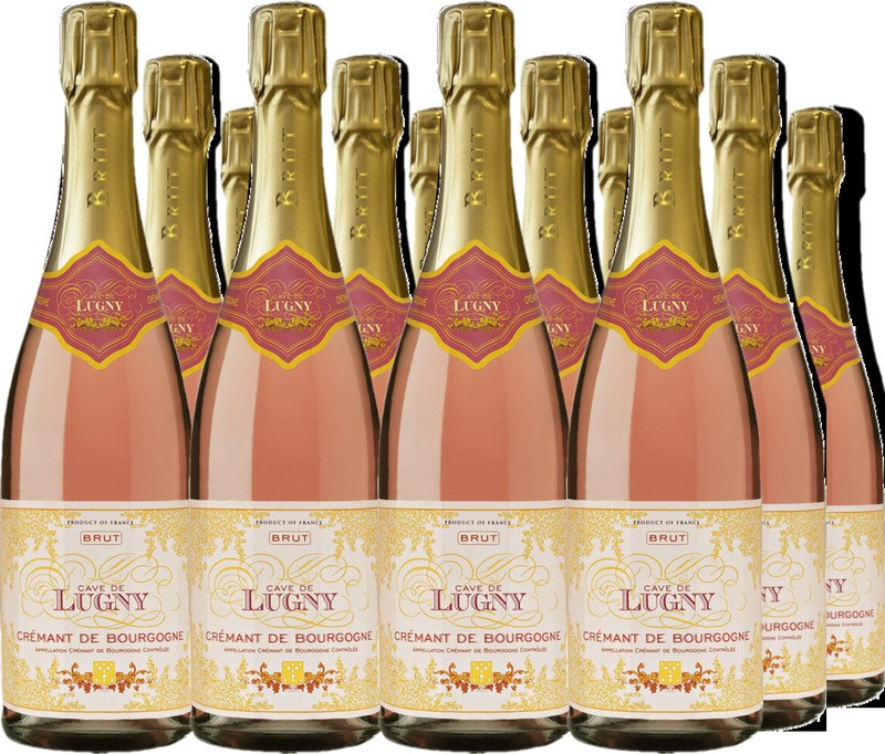 12er Vorteilspaket Cremant de Bourgogne Rosé Brut