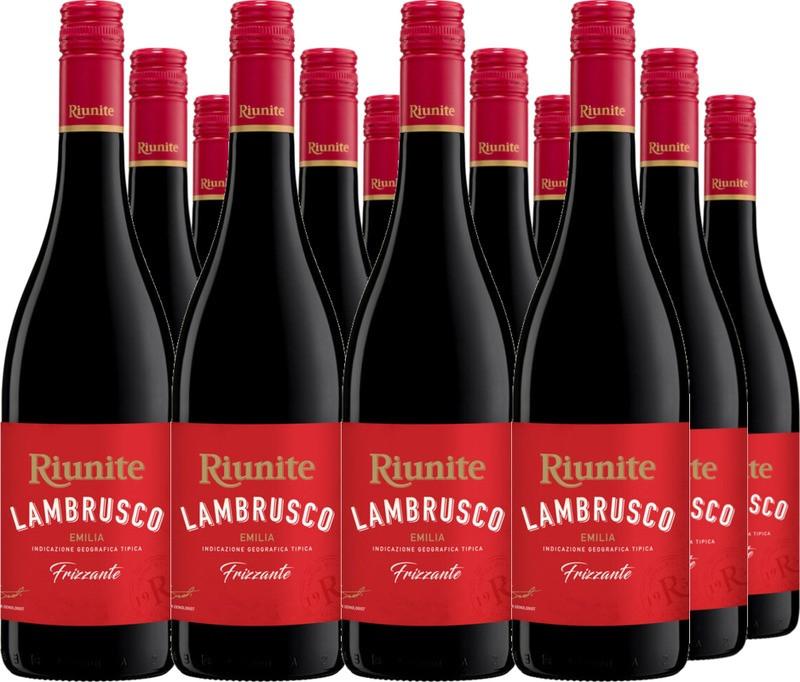12er Vorteilspaket Riunite Lambrusco Emilia IGT Rosso