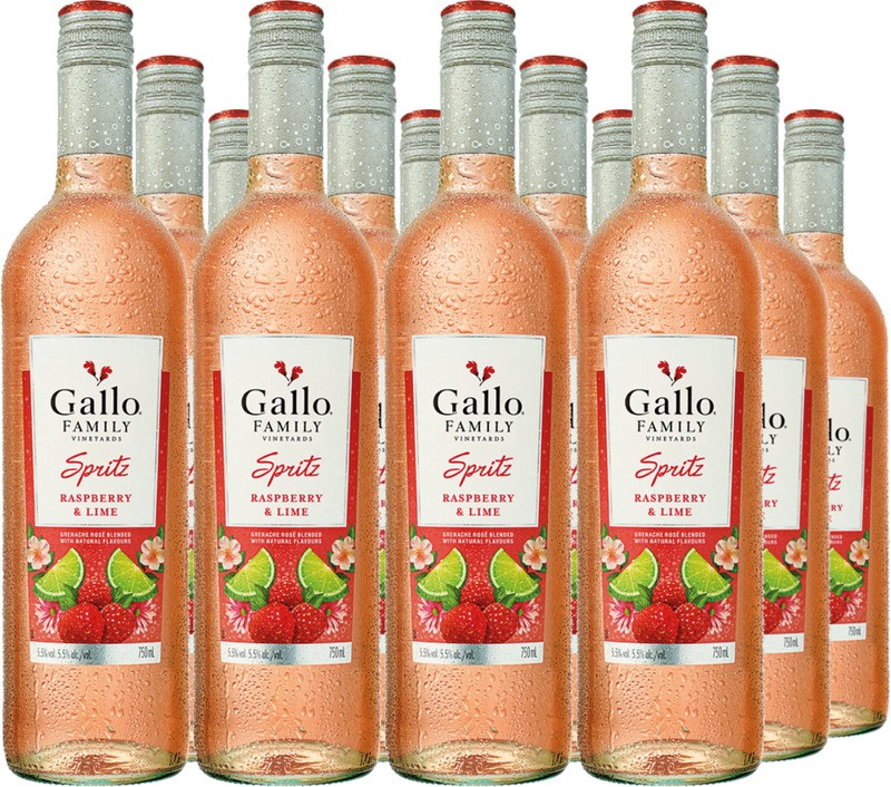 12er Vorteilspaket Gallo Spritz Himbeere Limette
