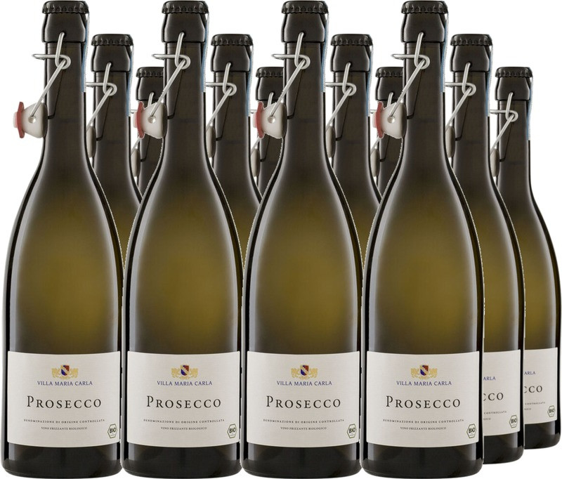 12er Vorteilspaket Prosecco Frizzante DOC Villa Maria Carla Bügelverschl