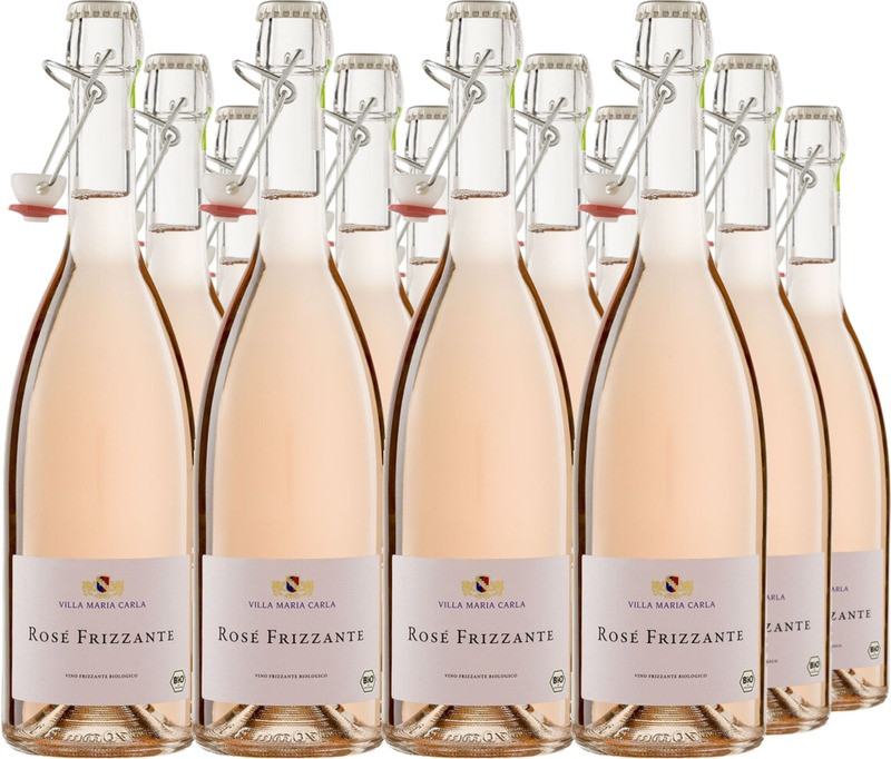 12er Vorteilspaket Rosé Frizzante IGT Villa Maria Carla Bügelverschl