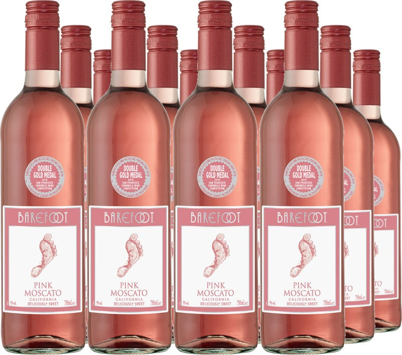 12er Vorteilspaket Barefoot Pink Moscato