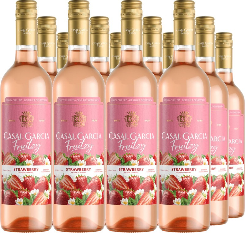 12er Vorteilspaket Casal Garcia Fruitzy Erdbeere