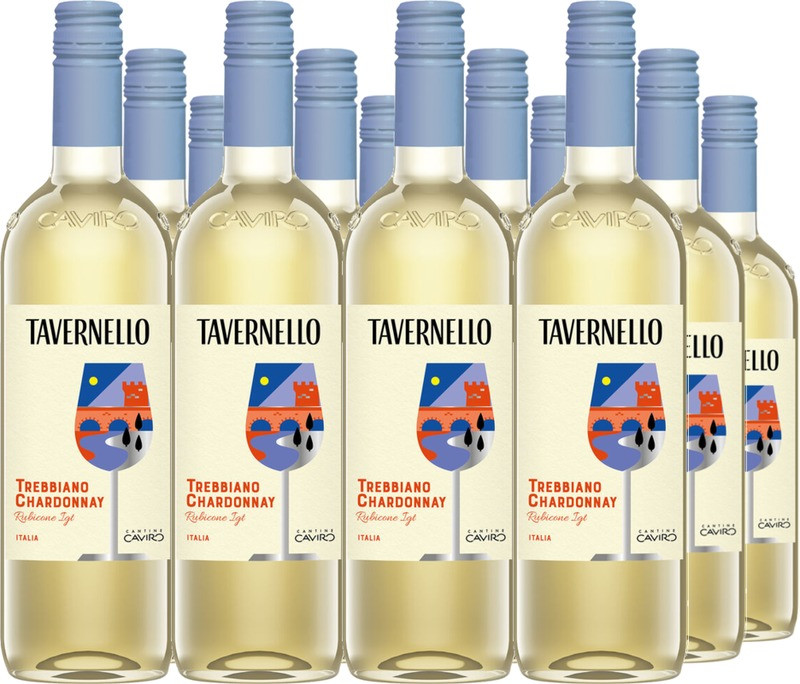 12er Vorteilspaket Trebbiano Chardonnay Rubicone IGT