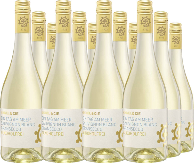12er Vorteilspaket Ein Tag am Meer Gransecco Sauv. Blanc alkoholfrei