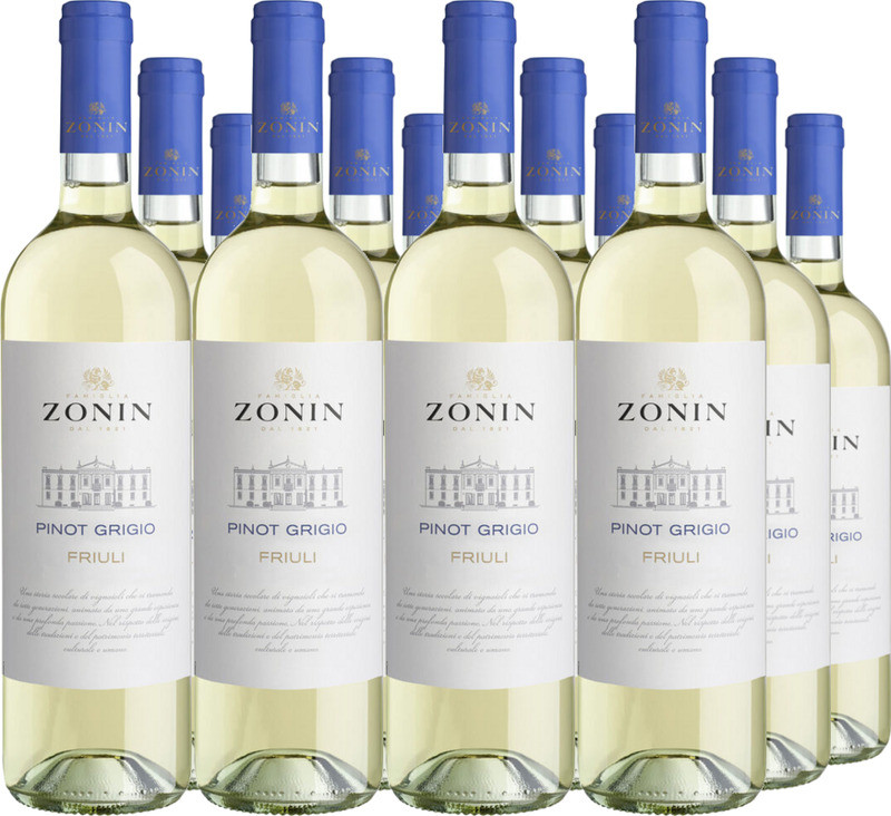 12er Vorteilspaket Zonin Classici Pinot Grigio Friuli DOC