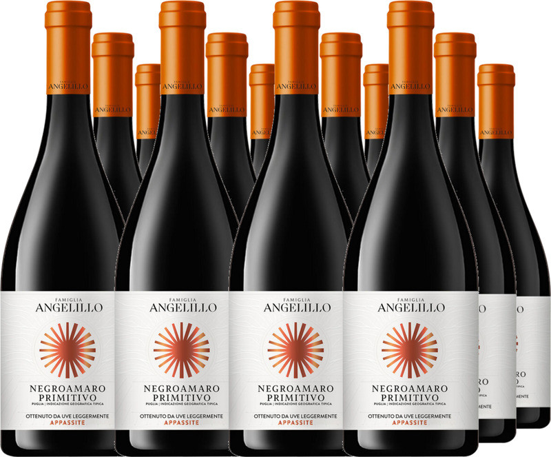 12er Vorteilspaket Negroamaro Primitivo Appassite