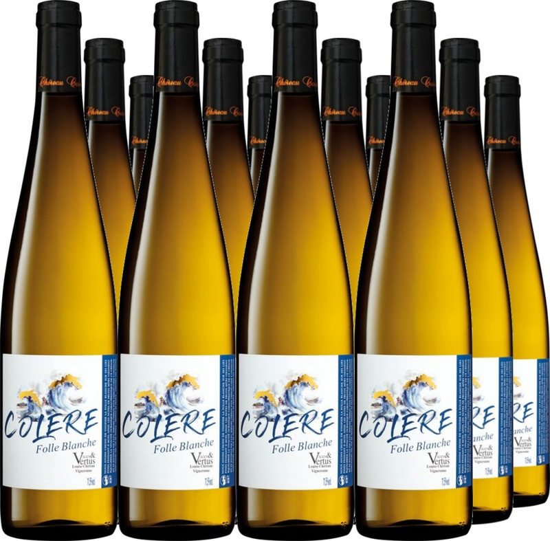 12er Vorteilspaket Colère Folle Blanche Vin de France Vices  Vertus