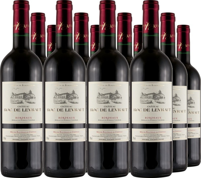 12er Vorteilspaket Château Roc de Levraut Bordeaux AOC