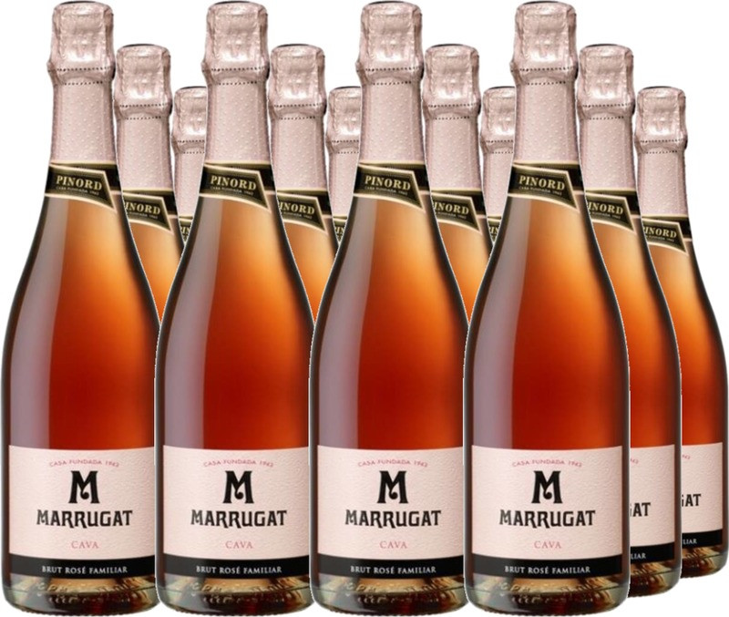 12er Vorteilspaket Pinord Marrugat Brut Rose Cava