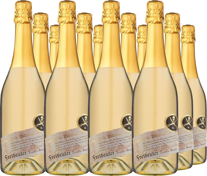 12er Vorteilspaket Traubensecco Freibeuter